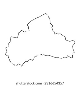 Armagh City, Banbridge and Craigavon map, administrative district of Northern Ireland. Vector illustration.
