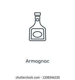Armagnac concept line icon. Linear Armagnac concept outline symbol design. This simple element illustration can be used for web and mobile UI/UX.