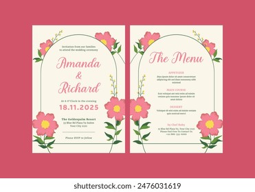 **Armani Wedding Invitation Template**_ is clean, modern, simply style, and moreover it’s friendly use. It’s Quick And Easy to use to save your time.