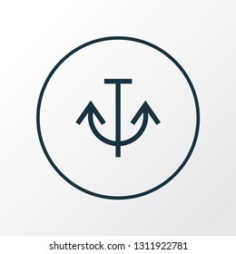 Armature icon line symbol. Premium quality isolated anchor element in trendy style.