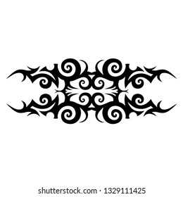 Armband tribal tattoo border design, decoration vintage tribal element ornament vector