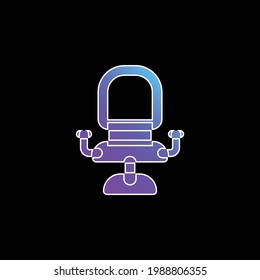 Armchair blue gradient vector icon