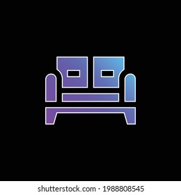 Armchair blue gradient vector icon