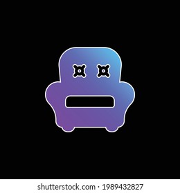 Armchair blue gradient vector icon