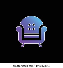Armchair blue gradient vector icon