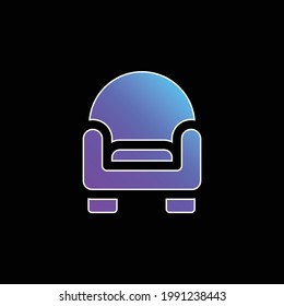 Armchair blue gradient vector icon