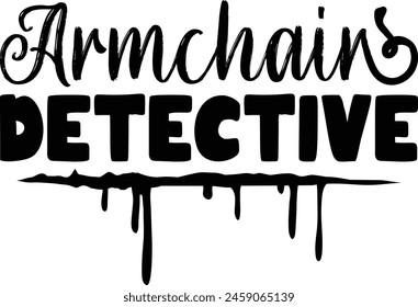 Armchair Detective  True Crime design