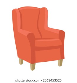 Armchair Emoji Icon Illustration. Home Decor Vector Symbol Emoticon Design Doodle Vector.