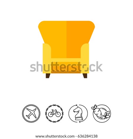 Similar – Image, Stock Photo Two old armchairs
