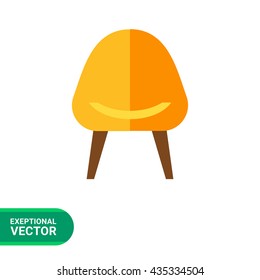 Armchair flat icon