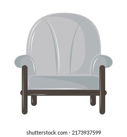 armchair furniture comfort icon isolated
