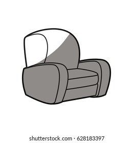 armchair furniture sofa seat shadow line