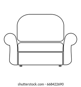 Armchair icon .