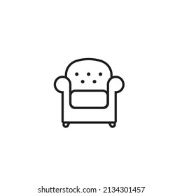 Armchair Icon Black And White