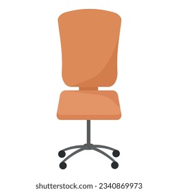 Armchair icon cartoon vector. Desk chair. Front office