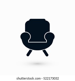 armchair icon, flat design best vector icon