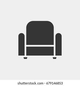 Armchair  icon illustration isolated vector sign symbol
