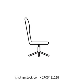ilustración de icono de sillón vectorial 