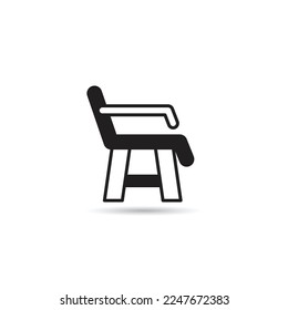 armchair icon on white background