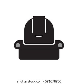 armchair icon on white background