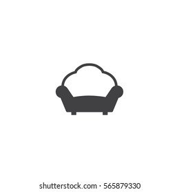 armchair icon. sign design