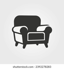 Icono de sillón - Ilustración vectorial simple