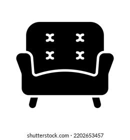 Armchair icon. sofa sign. vector illustration