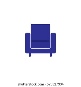 Armchair icon, sofa vector illustration