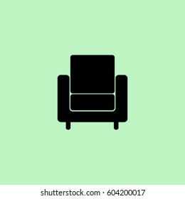 Armchair icon, sofa vector illustration