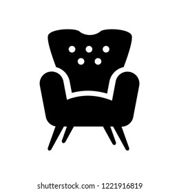 Armchair icon. Trendy Armchair logo concept on white background from Furniture and Household collection. Suitable for use on web apps, mobile apps and print media.