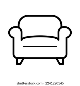 Armchair icon in trendy vector design illustration