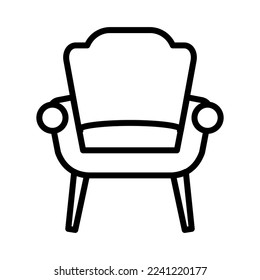 Armchair icon in trendy vector design illustration