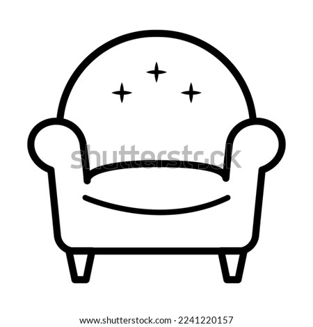 Armchair icon in trendy vector design illustration