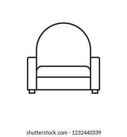 Armchair icon. Vector.
