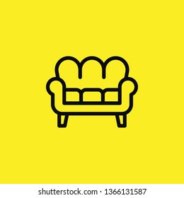 armchair icon vector