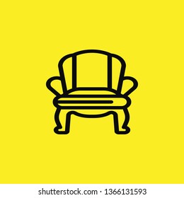 armchair icon vector
