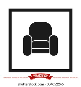 Armchair Icon Vector.