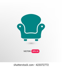 Armchair icon vector