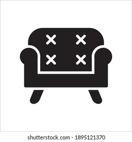 Armchair Icon Vector Design Template Illustration