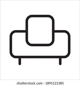 Armchair Icon Vector Design Template Illustration