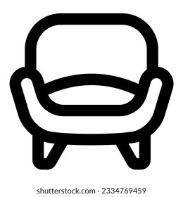 armchair icon vector illustration asset element