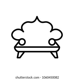 armchair illustration vector icon
