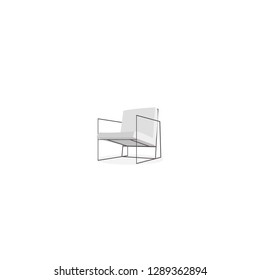 armchair  isolated stock vector 