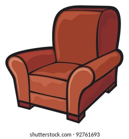 armchair (leather tub chair)