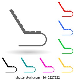 armchair multi color style icon. Simple glyph, flat vector of furniture icons for ui and ux, website or mobile application