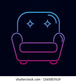 Armchair nolan icon. Simple thin line, outline vector of household icons for ui and ux, website or mobile application