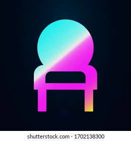 Armchair nolan icon. Simple thin line, outline vector of furniture icons for ui and ux, website or mobile application