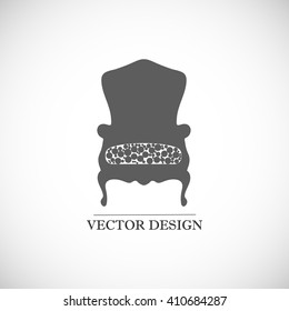 Armchair retro vector design