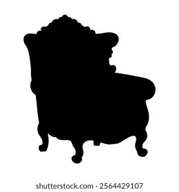 Armchair silhouette vector icon sign symbol illustration design