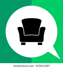 Armchair simple icon